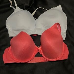 Women's  Victoria Secret 34c Pink and Gray Bras
